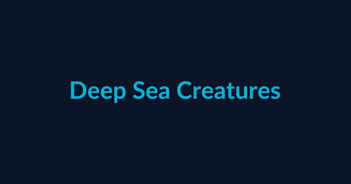 Bioluminescent deep sea creature glowing in the dark ocean depths